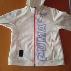 PUMA フード付きトレーナー アイボリー カモフラージュ