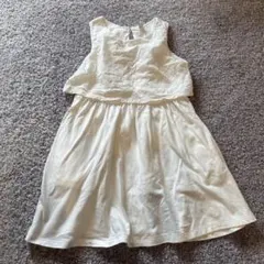 UNIQLO ノースリーブ ホワイトワンピース 120サイズ