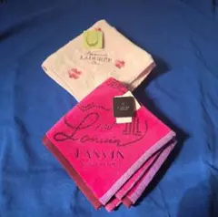 ❮新品タグ付き❯ LADUREE ラデュレ LANVINタオルハンカチ2枚セット