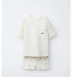 ZARA ベビー 新品 フィッシュプリントセットアップ 104 Tシャツ刺繍のサムネイル