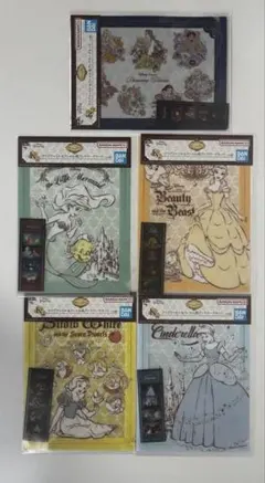 一番くじ ディズニー クリアファイル、フィルム風ブックマークセット K賞