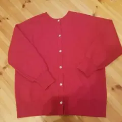 GU　カーディガン　濃いピンク　XL