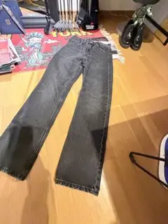 ZARA ブラック ストレートデニム