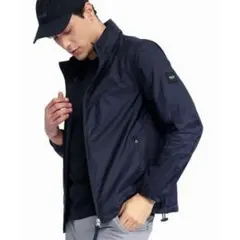 本日限り 未使用タグ付き 定価3万円ほど AIGLE ナイロンジャケット 紺 Lのサムネイル