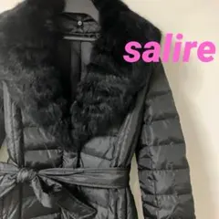 【美品　試着のみ】salire　ダウンコート ファー ダウンジャケット　黒