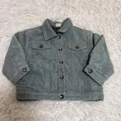 中古 アウター プティマイン キッズ コーデュロイ ジャケット 裏ボア グリーン