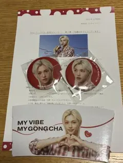 ゴンチャ Stray Kidsフィリックス 第2弾缶バッジ