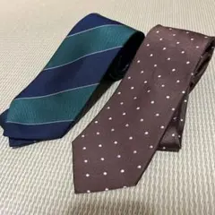 【美品】ネクタイ2本セット　スーツセレクト/スーツカンパニー