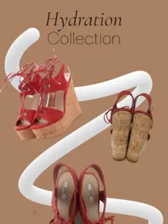 ✳︎新品未使用品✳︎R&E✳︎編み上げウエッジ厚底サンダル✳︎