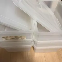 無印良品　ポリプロピレン収納ボックス中　6個 蓋付き