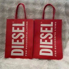 DIESEL 赤 ショッパー袋 2個セット