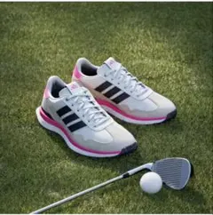 adidas S2G スパイクレス ホワイト×ピンク 23cmのサムネイル