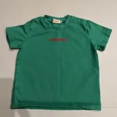 ミキハウス 半袖Tシャツ 90 緑 ロゴ - メルカリ