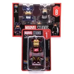 ハッピーくじ ベアブリック　Marvel Studios B賞＋アイアンマン 3