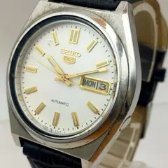 Seiko 5 メンズ自動巻き腕時計 デイデイト表示 未検査 OSO508