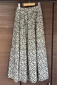 fifth レオパードプリーツスカート