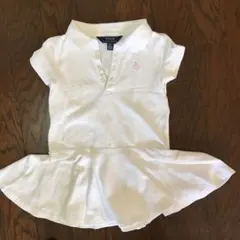 Polo Ralph Lauren ホワイトポロワンピース 3/3T