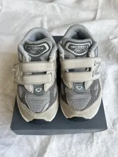 【New Balance 990V6 15cm グレー】定番人気カラー キッズ
