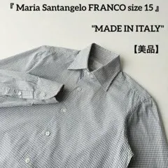 美品 イタリア製 Maria Santangelo セミワイドカラー 長袖シャツのサムネイル