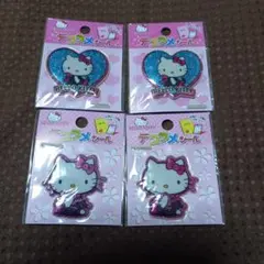 激レア ハローキティグリッターデコラメシールセット レトロ サンリオ