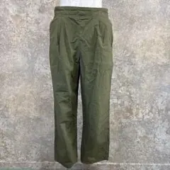 VIS カーキワイドパンツ 綿100％ M 大人カジュアル 美シルエット パンツ