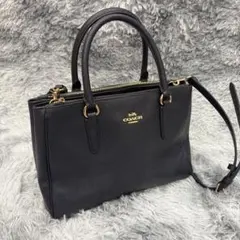 廃盤品COACH ブラック レザートートバッグ2wayF36637 - メルカリ