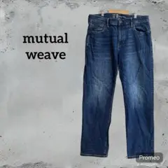 mutual weave ストレートデニム 34x30