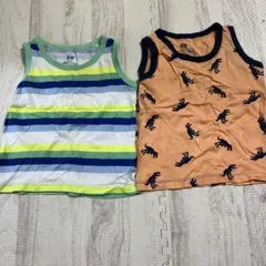 H&M オーガニックコットン タンクトップ 92cm 2枚セット