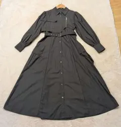 HARE カーゴライクジップワンピース 黒 ベルト欠品 - メルカリ