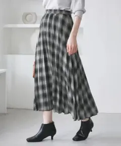 ロペピクニック　チェックプリーツスカート
