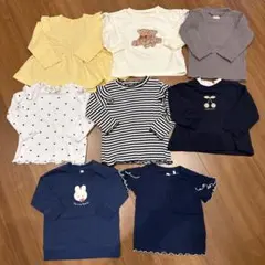女の子まとめ売り長袖カットソー保育園着60〜80サイズ