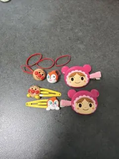 アンパンマン ヘアピン ヘアゴム セット