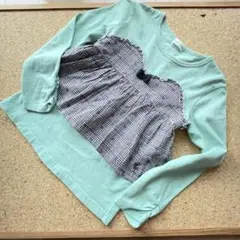 ニットプランナー　ミントグリーン　チュニック　トレーナー　130