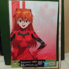 新品　未使用　新世紀エヴァンゲリオン アスカ クリアポスター 　42cm ②