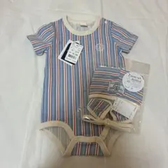 バースデイ　cottoli ボンネット付きロンパース