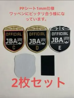 2枚　バスケ　レフリー　ワッペン　補強板