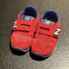 New Balance 373 キッズスニーカー レッド