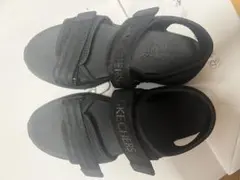 SKECHERS D'LUX WALKER スポーツサンダル ブラックのサムネイル