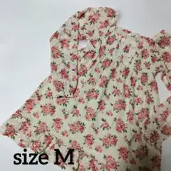 LIZLISA系 花柄 長袖 ワンピース レース フリル 姫系のサムネイル