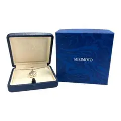 O*)様 美品MIKIMOTO ネックレス オープンハート アコヤ真珠 パール幅 