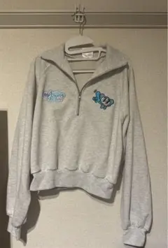 エンジェルブルー ANGEL BLUE グレー ジップアップ トレーナー 平成