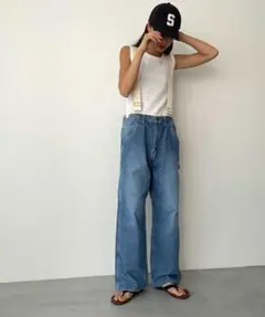 CANAL JEAN キャナルジーンアーク　サスペンダー付デニムパンツのサムネイル