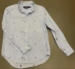 Ralph Lauren ストライプ長袖シャツ　M(10-12)
