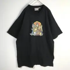 【半袖Tシャツ】プリントデザイン ビンテージ ビッグシルエット L メンズ 古着