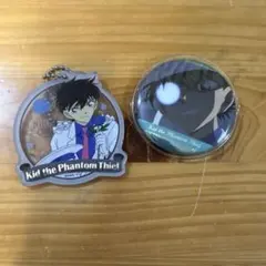 怪盗キッド　缶バッチ　アクリルキーホルダー