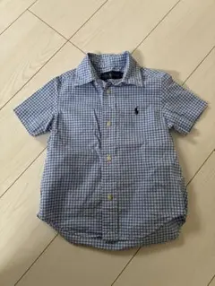 Ralph Lauren 半袖シャツ 青・白チェック