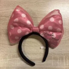 ディズニーランド　ミニーマウス 水玉ヘアバンド
