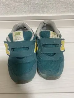 new balance 313 ティール ベルクロスニーカー