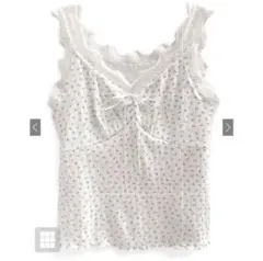 GRL レース花柄リブキャミソール 【ze888】