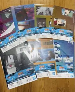 一番くじ　ナルト　NARUTO J賞　クリアファイル&ステッカー　全7種　コンプ